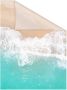 LICHTBLICK Raamfolie zelfklevend bescherming tegen inkijk The beach turquoise beige (1 stuk) - Thumbnail 2