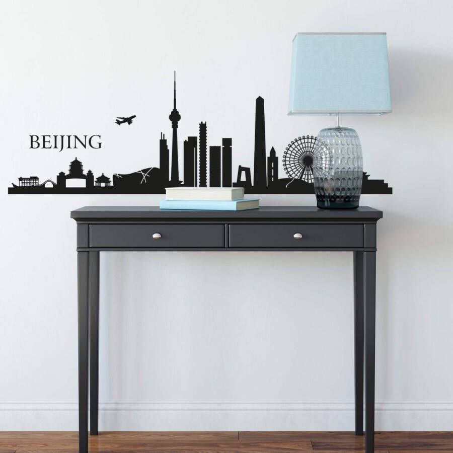 Wall-Art Wandfolie XXL stad skyline Bejing 120 cm (1 stuk)